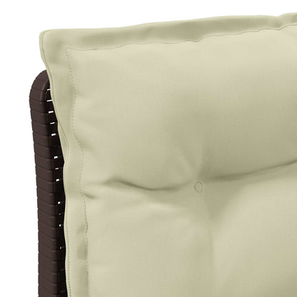 Divano da Giardino a 2 Posti con Cuscini Aspetto Rattan PP | homemem39