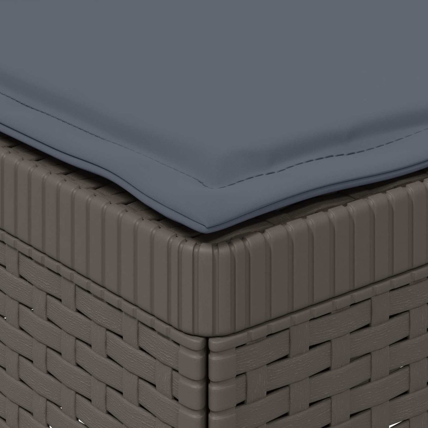 Divano da Giardino a 2 Posti con Cuscini Aspetto Rattan PP | homemem39