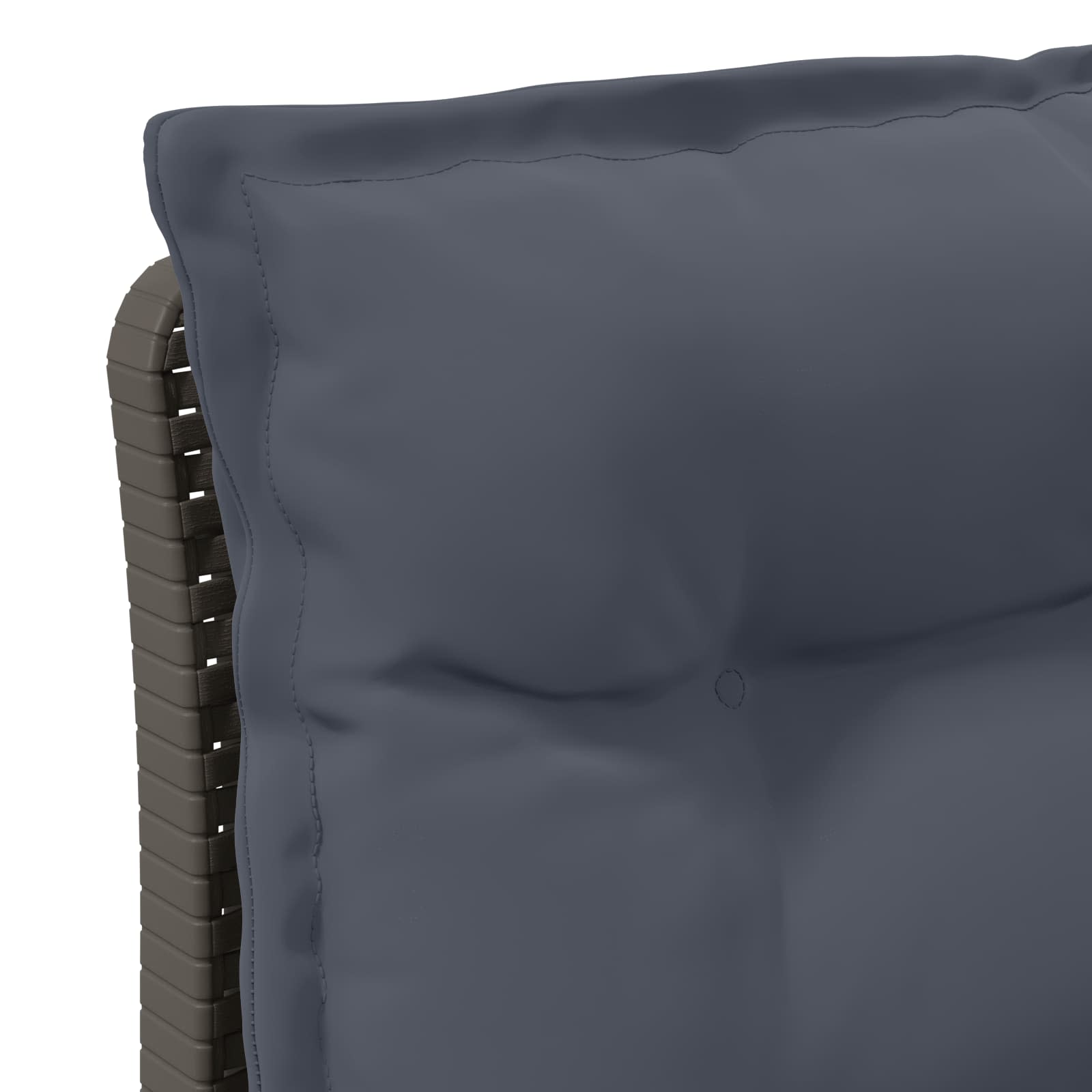 Divano da giardino 3 posti con cuscini in look rattan PP | homemem39