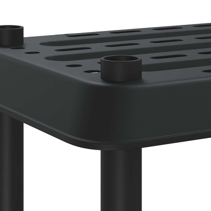 Unità di scaffalatura 2 livelli 100 x 40 x 55,5 cm PP Antracite | homemem39