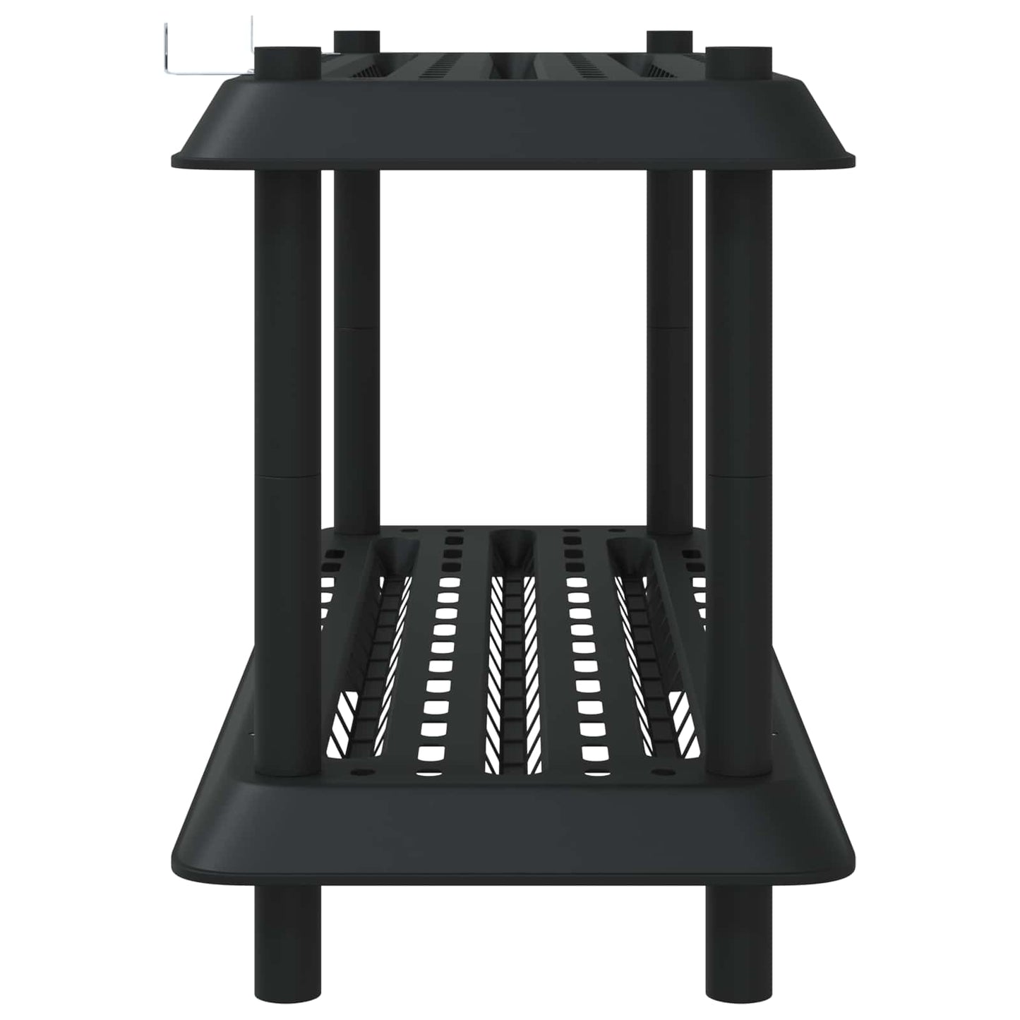 Unità di scaffalatura 2 livelli 100 x 40 x 55,5 cm PP Antracite | homemem39