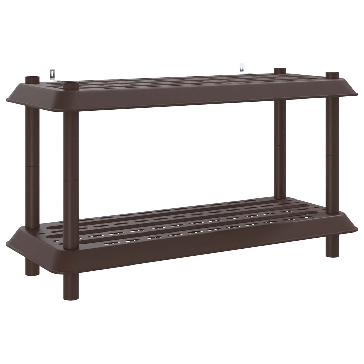 Unità di scaffalatura 2 livelli 100 x 40 x 55,5 cm PP Marrone | homemem39