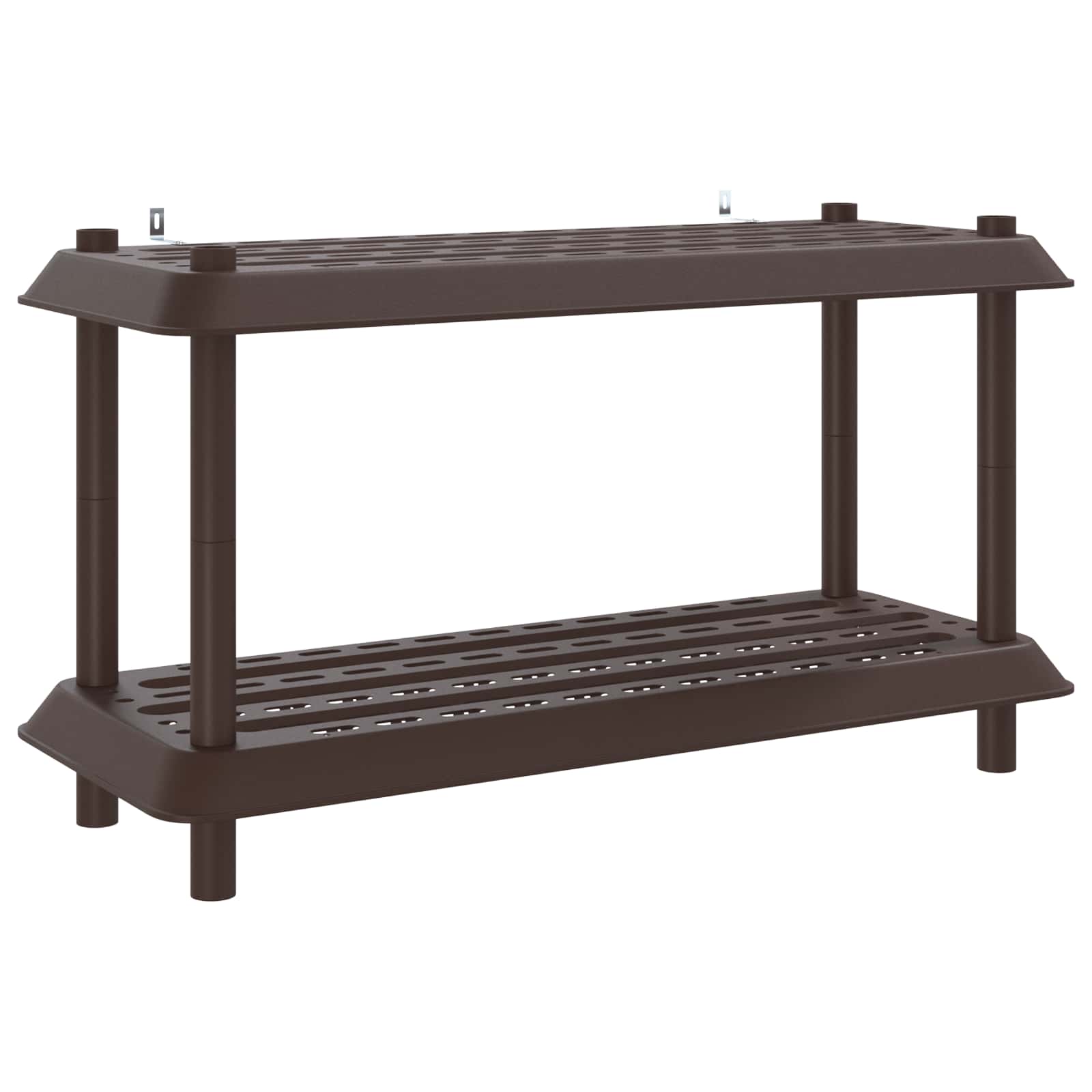 Unità di scaffalatura 2 livelli 100 x 40 x 55,5 cm PP Marrone | homemem39
