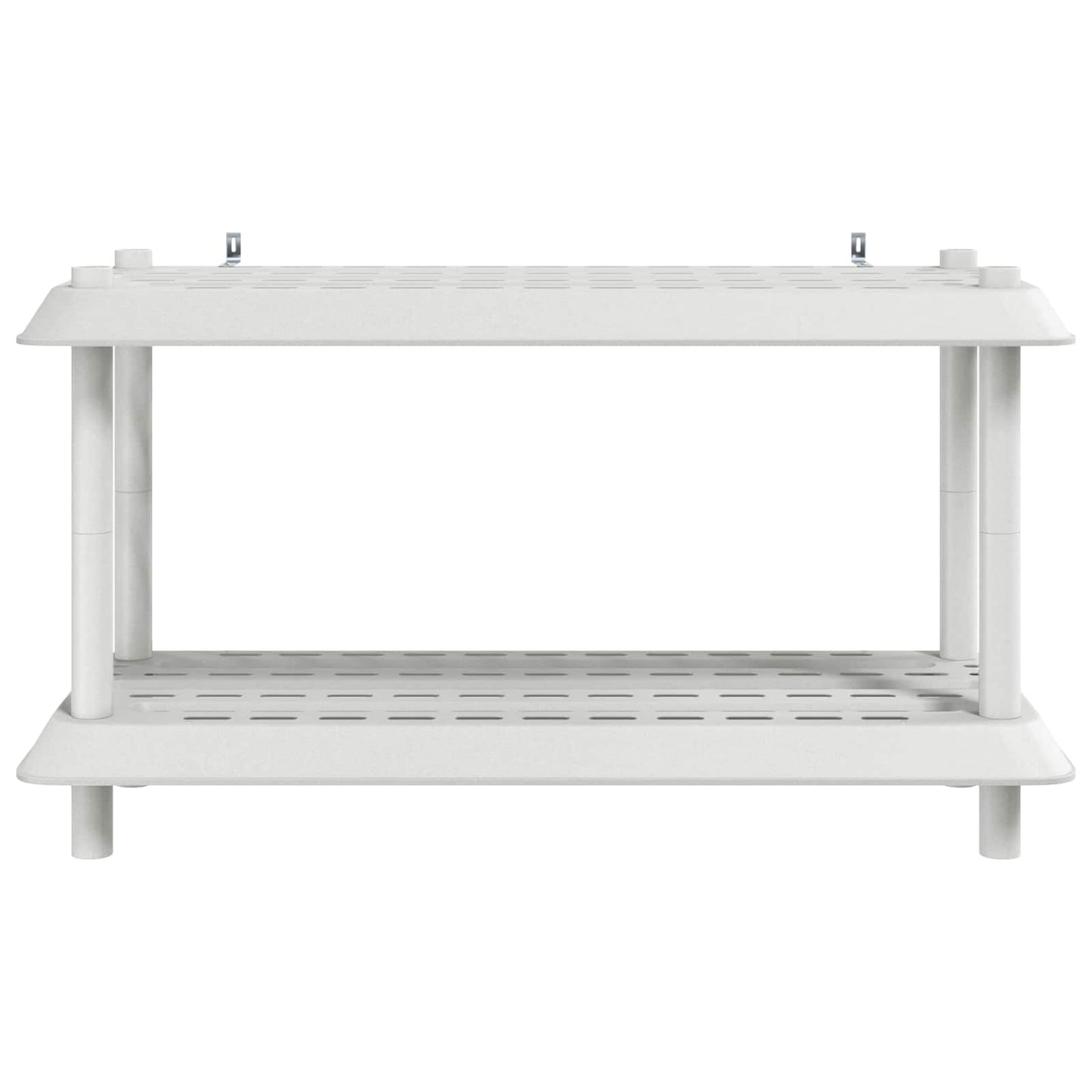 Unità di scaffalatura 2 livelli 100 x 40 x 55,5 cm PP Bianco | homemem39