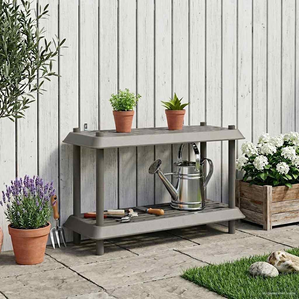 Unità di scaffalatura 2 livelli 100 x 40 x 55,5 cm PP | homemem39