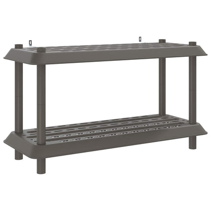 Unità di scaffalatura 2 livelli 100 x 40 x 55,5 cm PP | homemem39