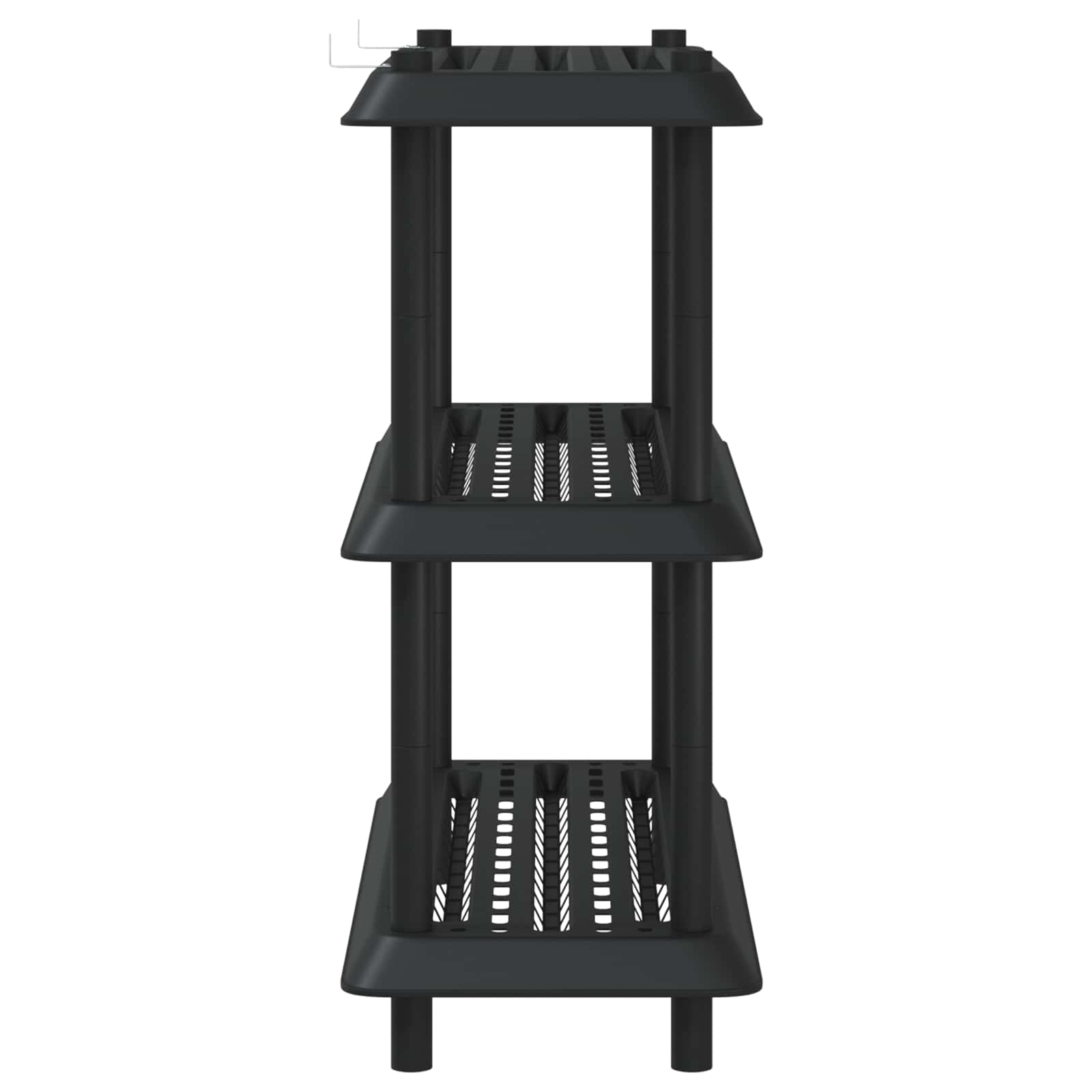 Unità di scaffalatura 3 livelli 100 x 40 x 96 cm PP Antracite | homemem39
