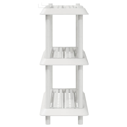 Unità di scaffalatura 3 livelli 100 x 40 x 96 cm PP Bianco | homemem39