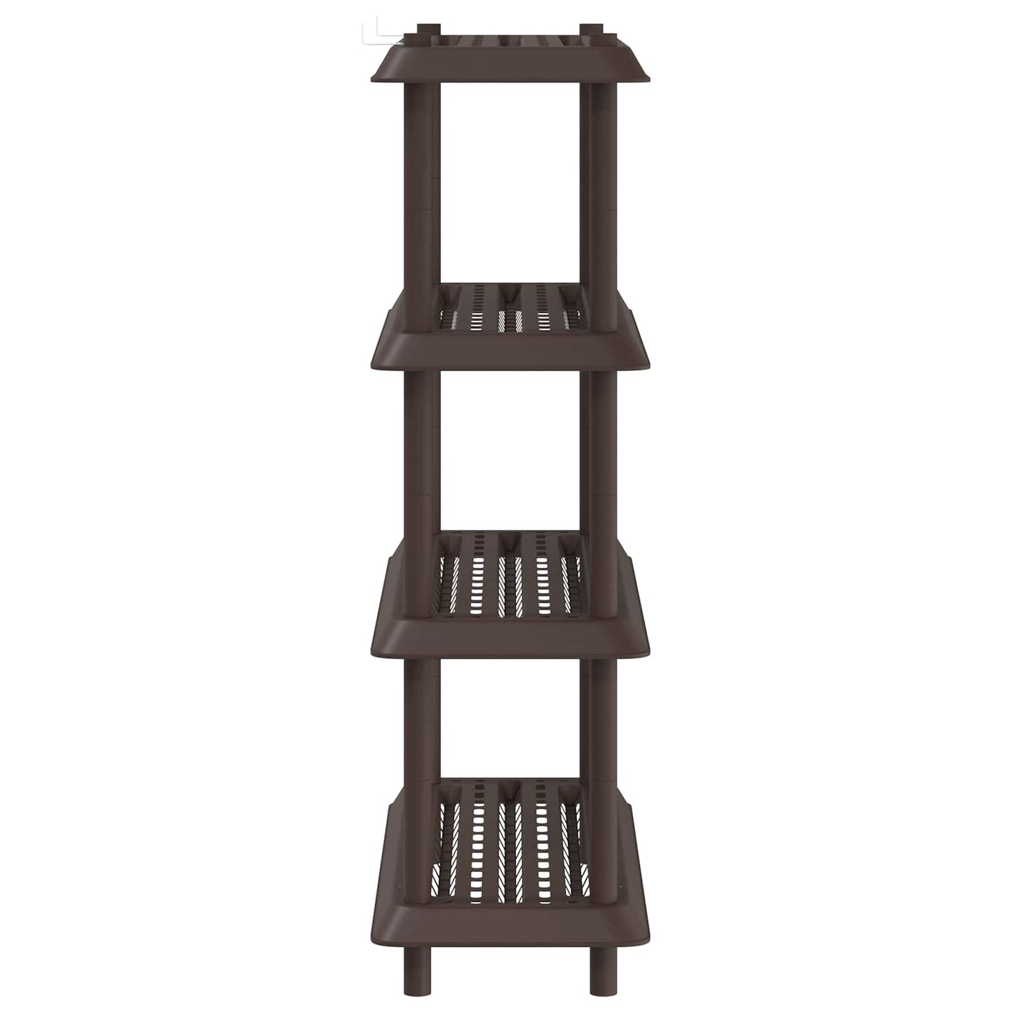 Unità di scaffalatura 4 livelli 100 x 40 x 136,5 cm PP Marrone | homemem39
