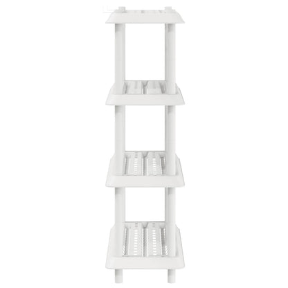 Unità di scaffalatura 4 livelli 100 x 40 x 136,5 cm PP Bianco | homemem39