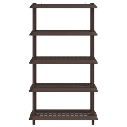 Unità di scaffalatura 5 livelli 100 x 40 x 177 cm PP Marrone | homemem39