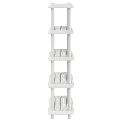 Unità di scaffalatura 5 livelli 100 x 40 x 177 cm PP Bianco | homemem39