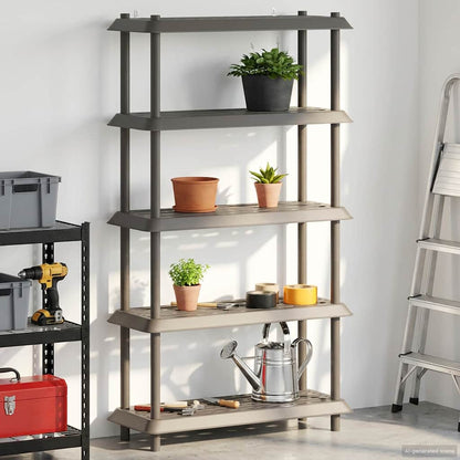 Unità di scaffalatura 5 livelli 100 x 40 x 177 cm PP | homemem39
