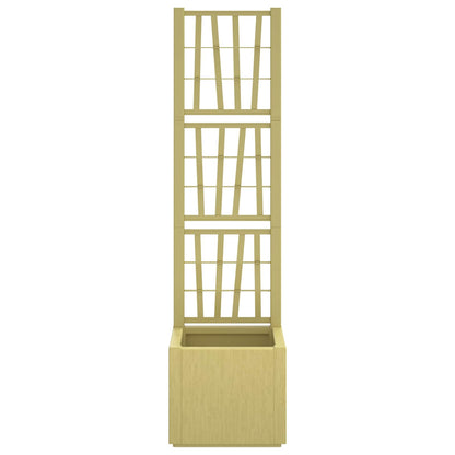 Vaso da Giardino con Trellis Verde 36 x 36 x 140 cm PP | homemem39