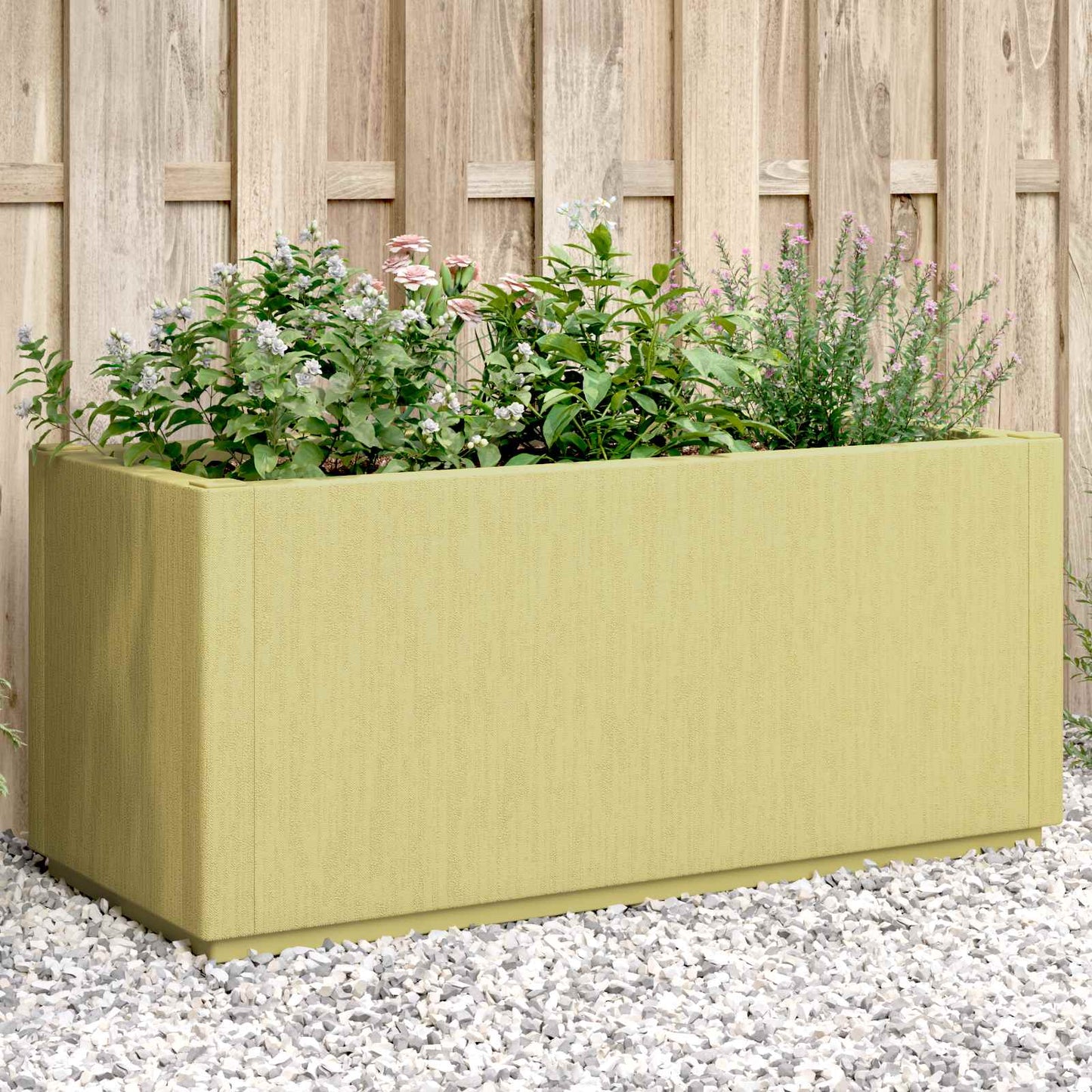 Scatola per Fiori da Giardino Verde 80 x 36 x 35 cm PP