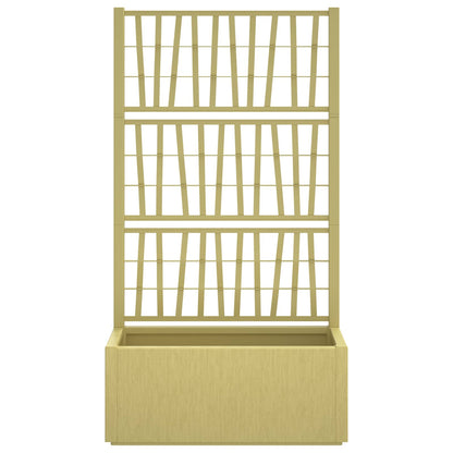 Vaso da Giardino con Trellis Verde 80 x 36 x 140 cm PP