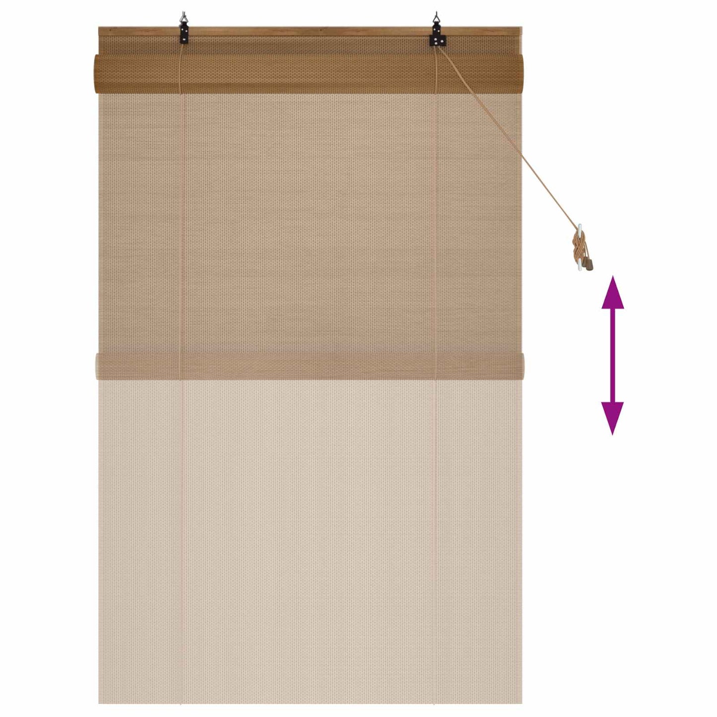 Tenda a rullo Marrone 110 x 160 cm Bambù | homemem39
