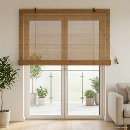 Tenda a rullo Marrone 140 x 220 cm Bambù | homemem39