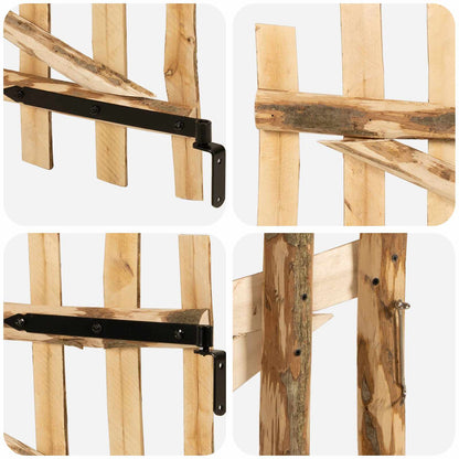 Cancello della recinzione arcuato 100 x 90 cm | homemem39