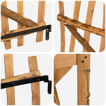 Cancello della recinzione arcuato 100 x 90 cm | homemem39