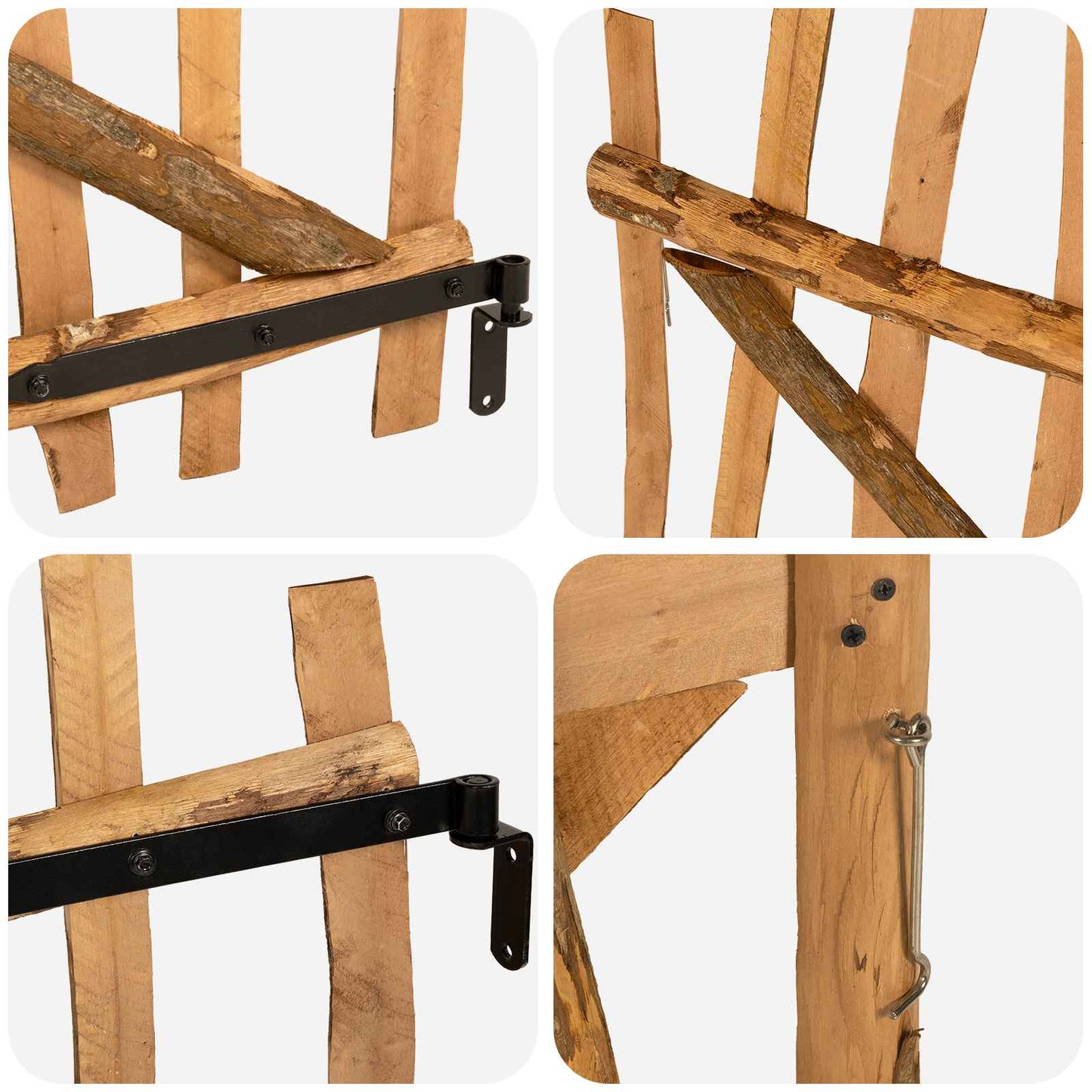 Cancello della recinzione arcuato 100 x 120 cm | homemem39