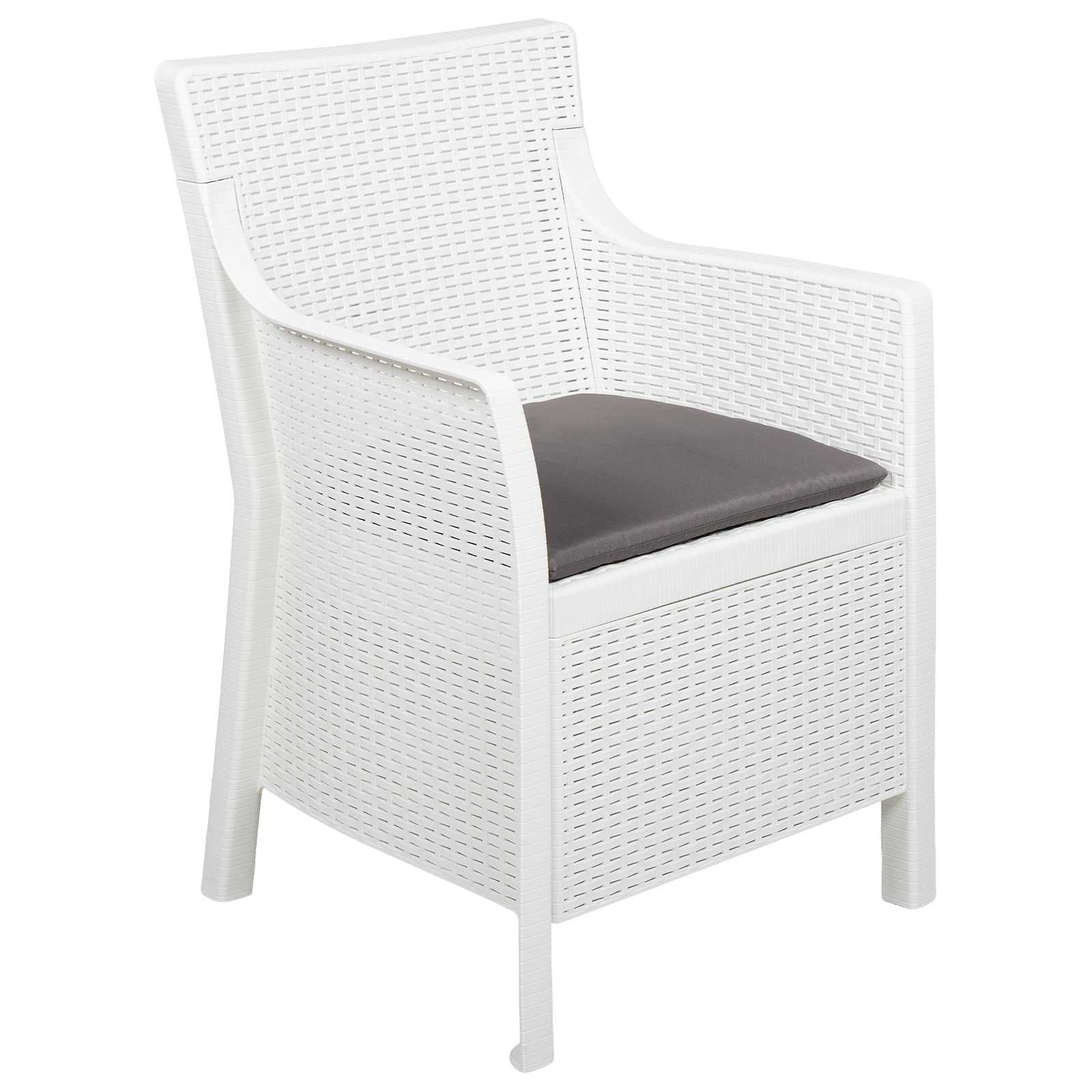 Set di relax con cuscino 3 pcs Bianco PP | homemem39