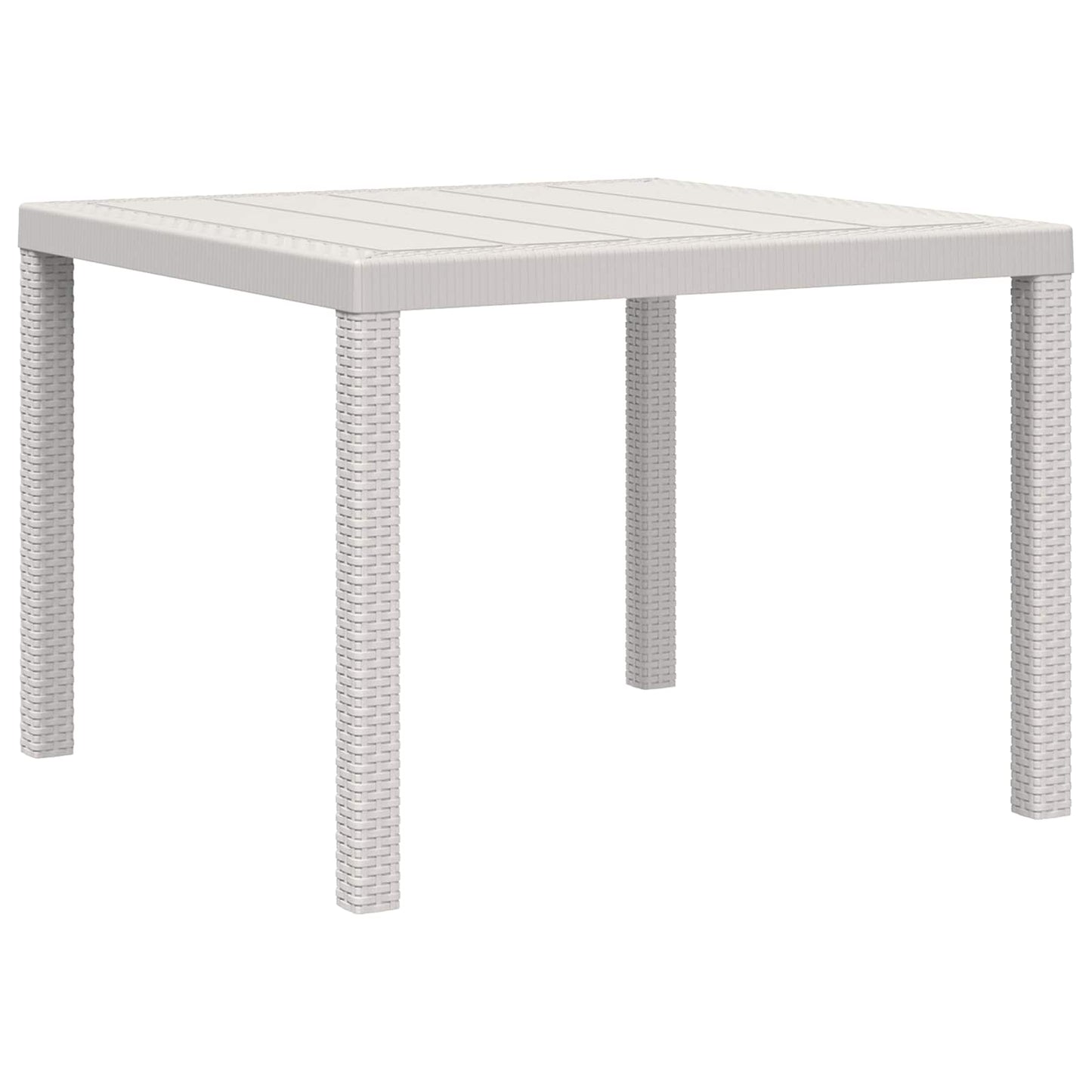 Set da Pranzo per Giardino 3 pz Bianco e Crema PP | homemem39