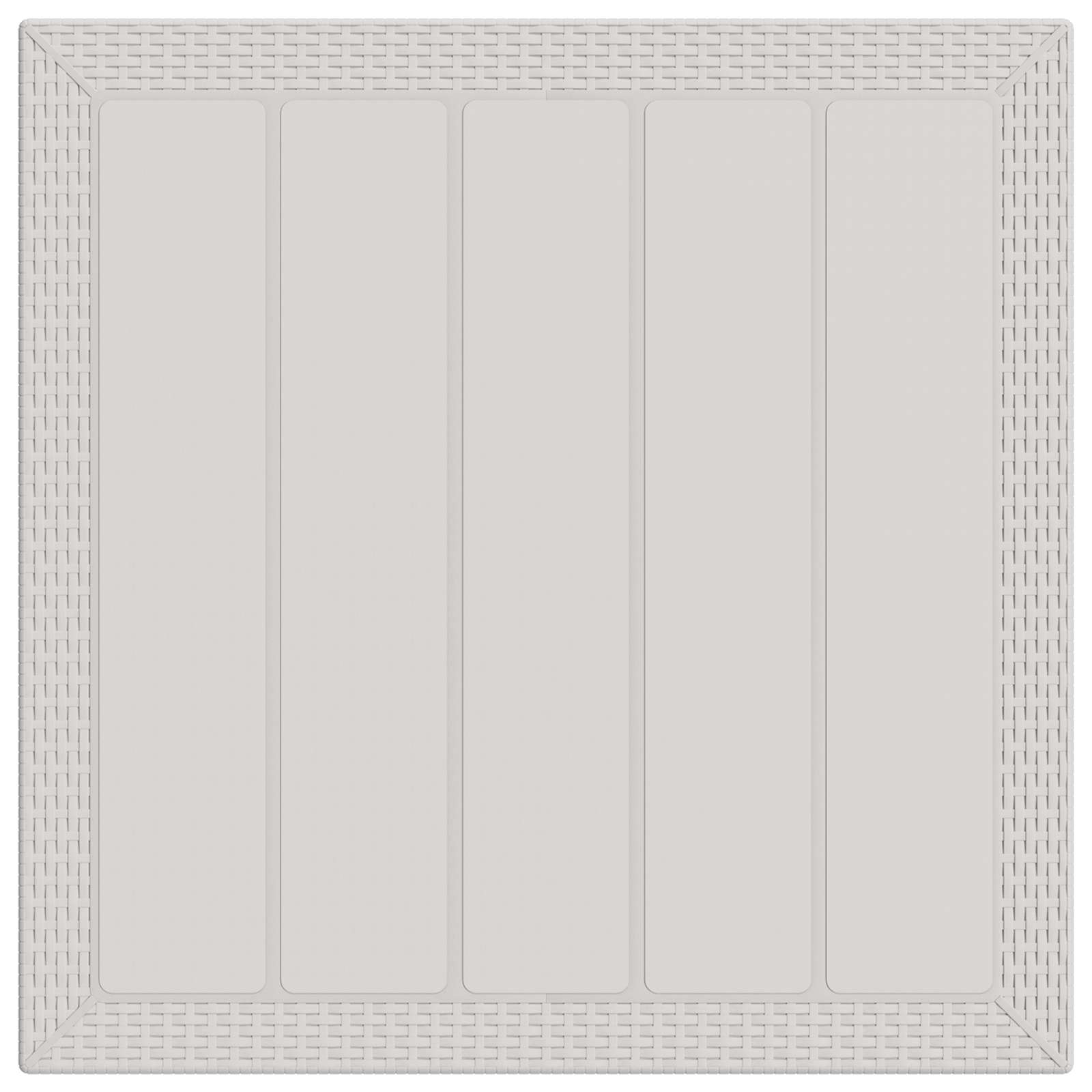 Set da Pranzo per Giardino 3 pz Bianco e Antracite PP | homemem39