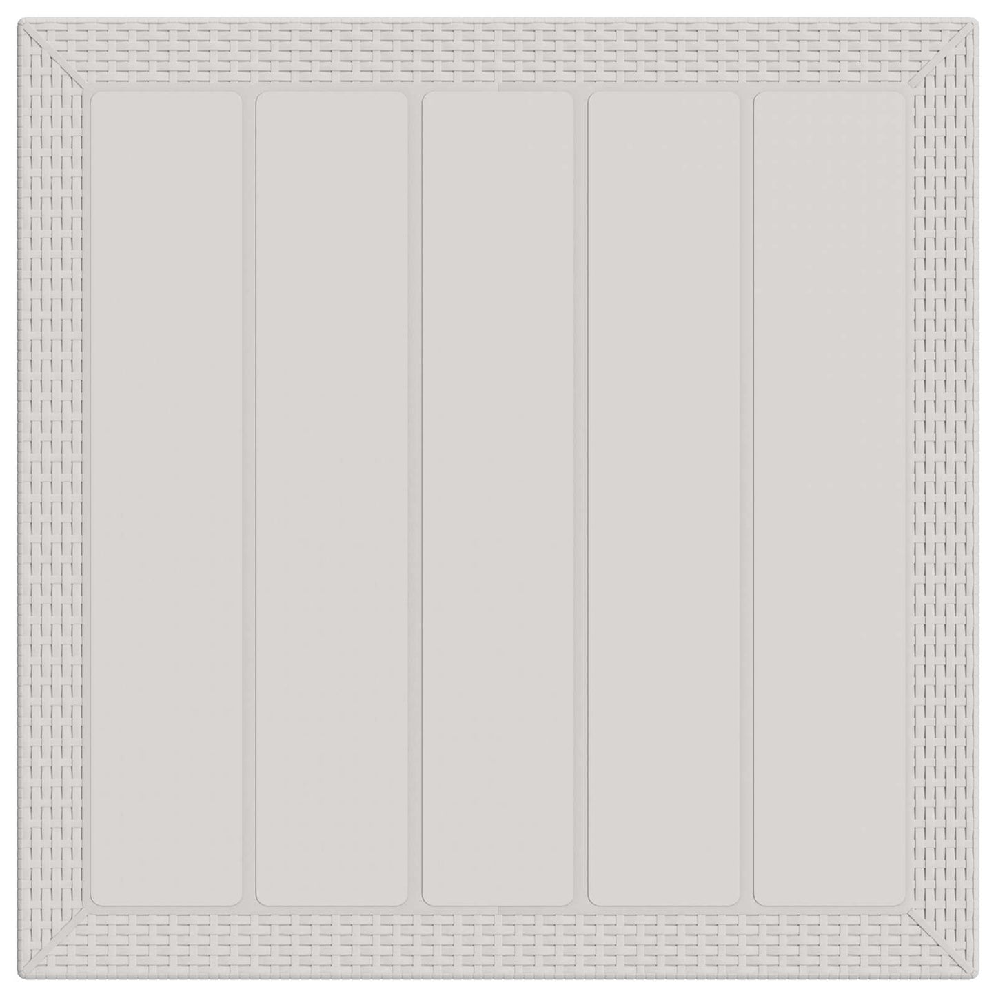 Set da Pranzo per Giardino 3 pz Bianco e Grigio Chiaro PP | homemem39