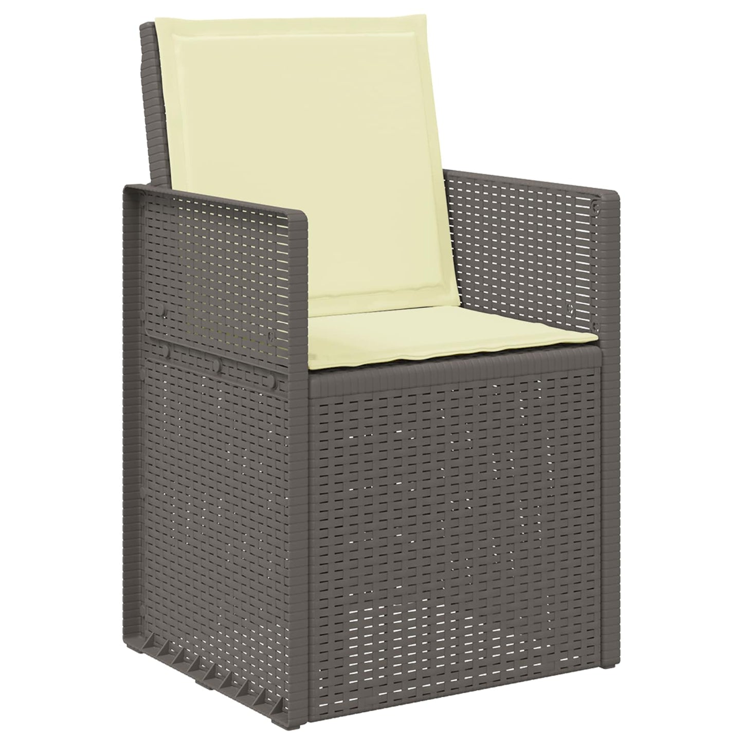Set da Pranzo per Giardino 3 pz Grigio chiaro e panna PP | homemem39