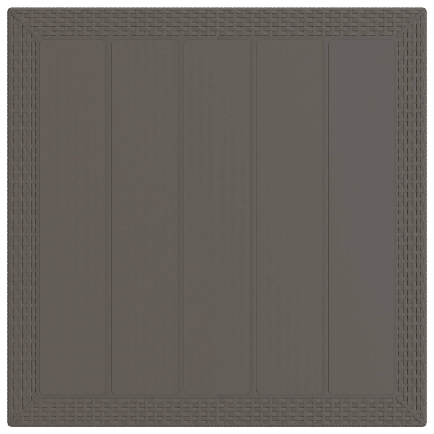 Set da Pranzo per Giardino 3 pz Grigio chiaro e Tortora PP | homemem39