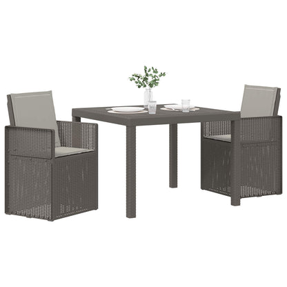 Set da Pranzo per Giardino 3 pz Grigio Chiaro PP | homemem39