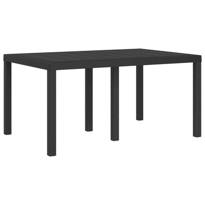 Set da Pranzo per Giardino 5 pcs Antracite e Crema PP | homemem39