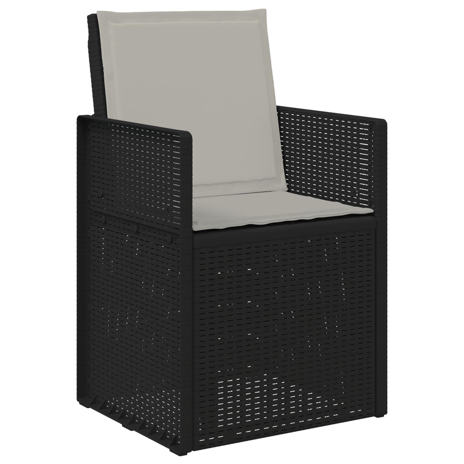 Set da Pranzo per Giardino 5 pcs Antracite e Grigio chiaro PP | homemem39