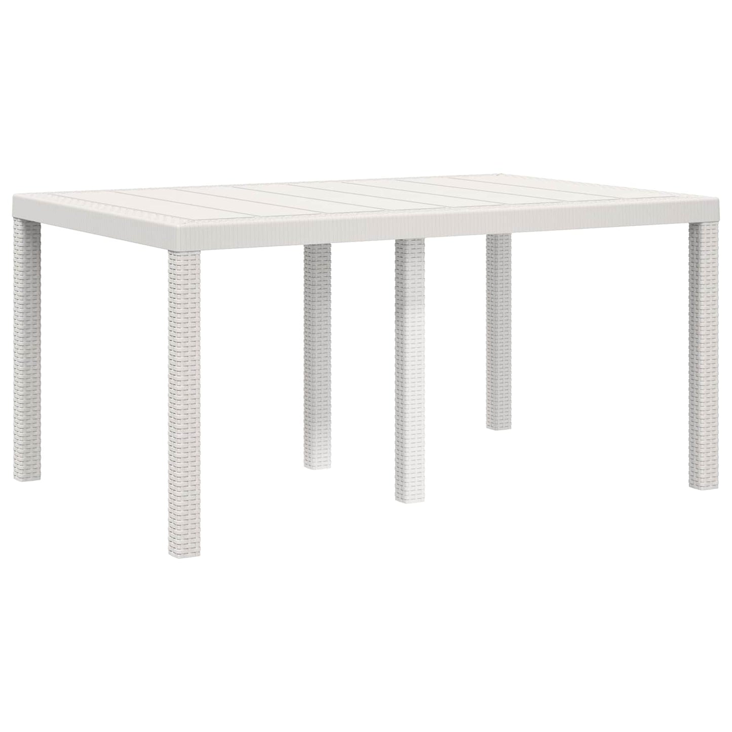 Set da Pranzo per Giardino 5 pz Bianco e Antracite PP | homemem39