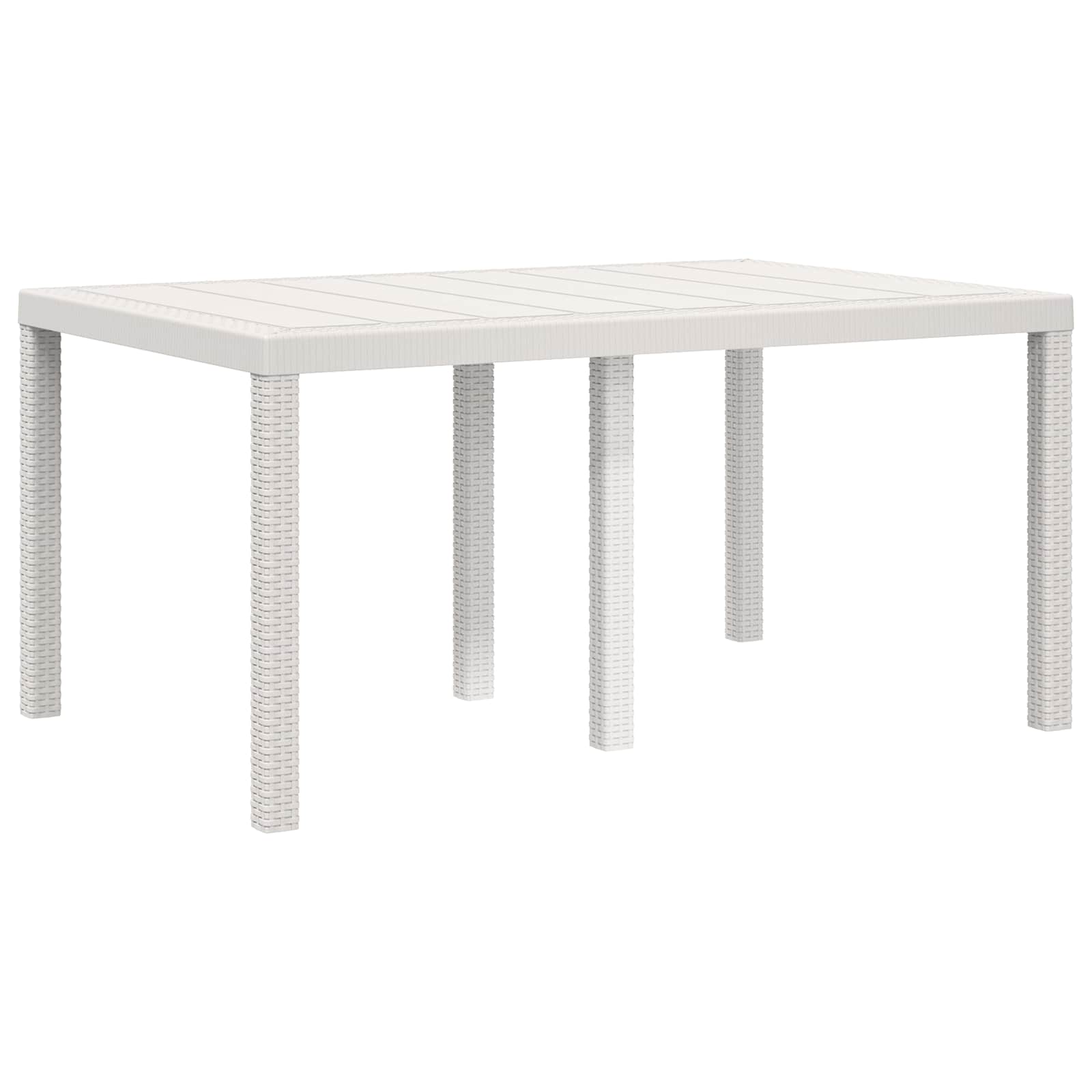 Set da Pranzo per Giardino 5 pz Bianco e Antracite PP | homemem39
