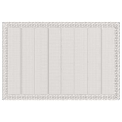 Set da Pranzo per Giardino 5 pz Bianco e Tortora PP | homemem39