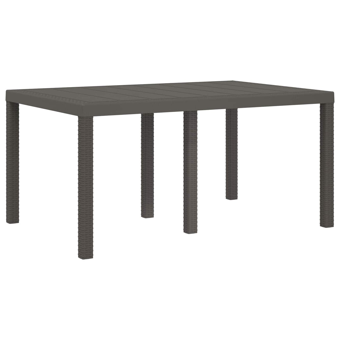 Set da Pranzo per Giardino 5 pz Grigio chiaro e panna PP | homemem39