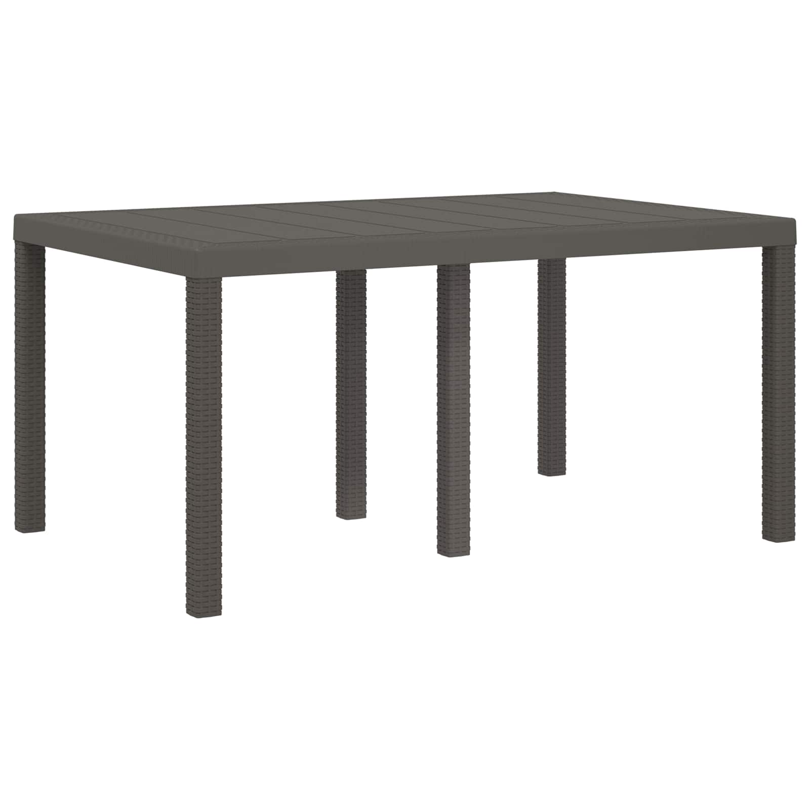 Set da Pranzo per Giardino 5 pz Grigio chiaro e Tortora PP | homemem39