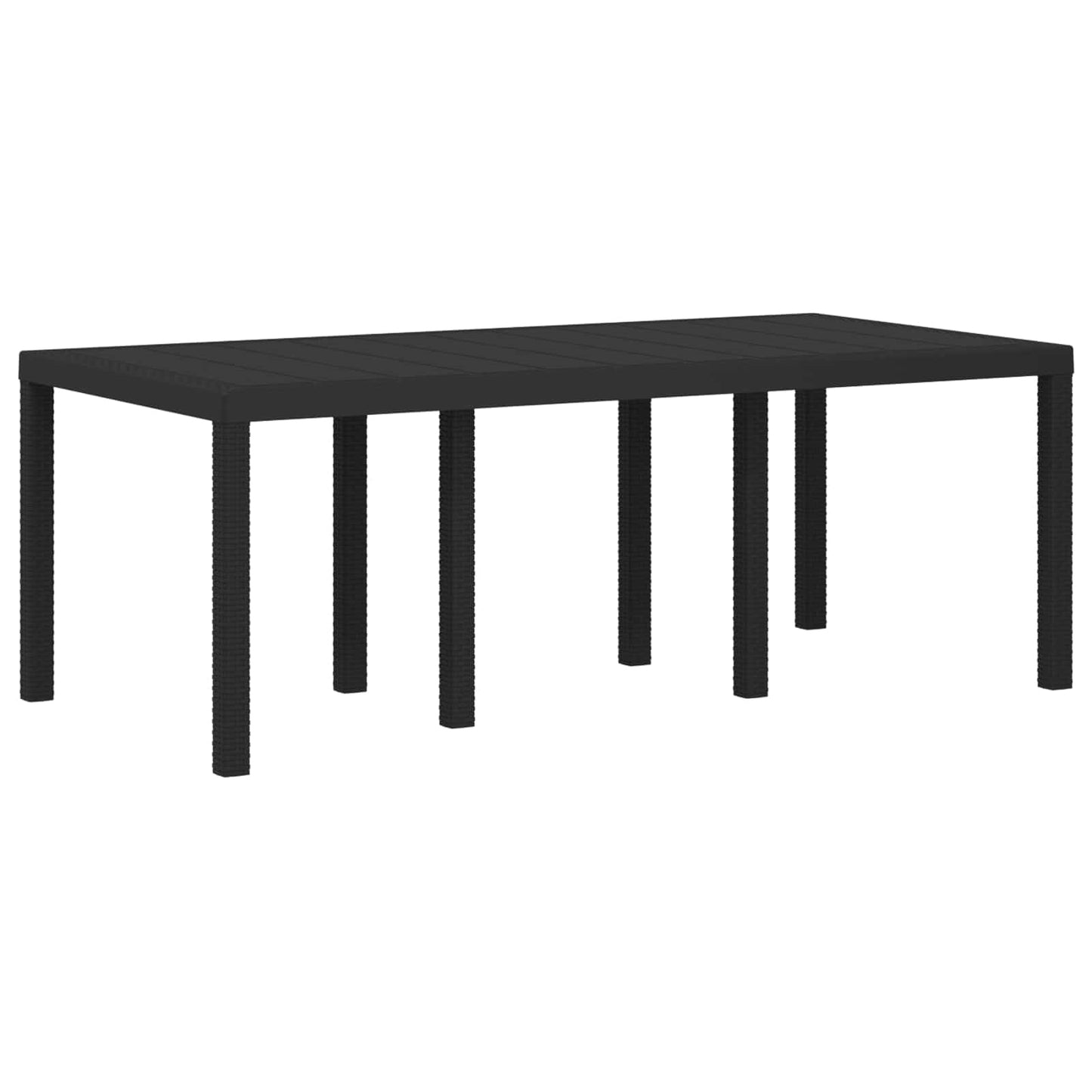 Set da Pranzo per Giardino con cuscino 7 pcs Antracite PP | homemem39
