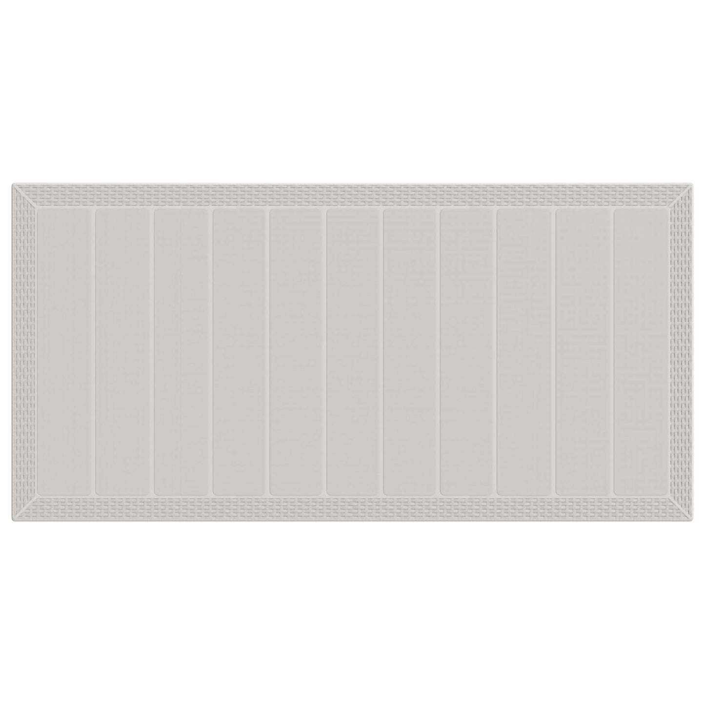 Set da Pranzo per Giardino 7 pcs Bianco e Tortora PP | homemem39