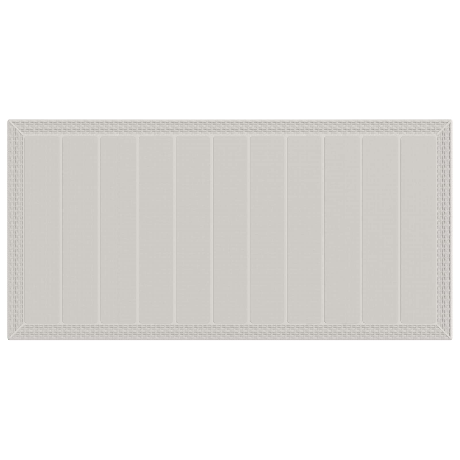Set da Pranzo per Giardino 7 pcs Bianco e Grigio Chiaro PP | homemem39
