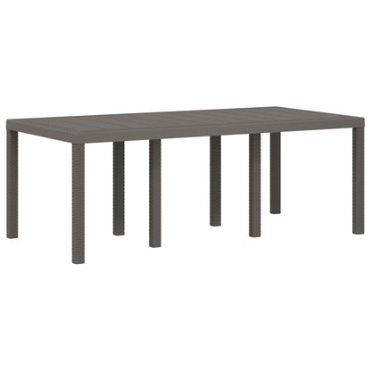 Set da Pranzo per Giardino con cuscino 7 pcs Grigio Chiaro PP | homemem39