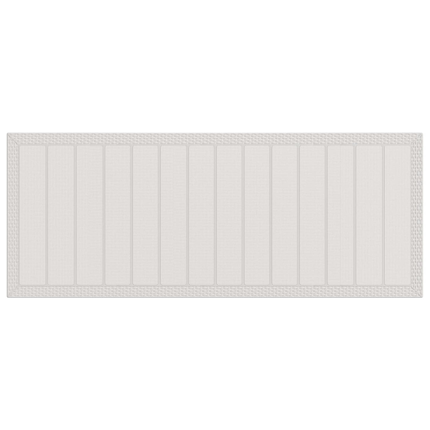 Set da Pranzo per Giardino 9 pz Bianco e Crema PP
