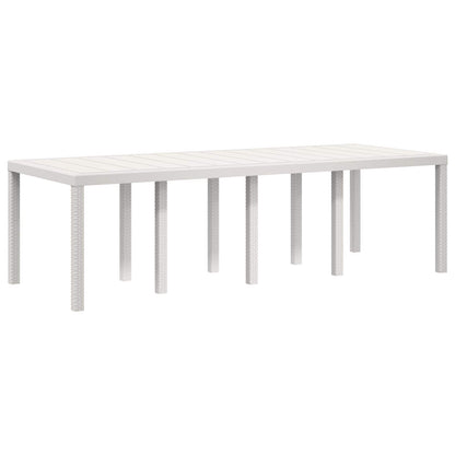 Set da Pranzo per Giardino 9 pz Bianco e Antracite PP | homemem39