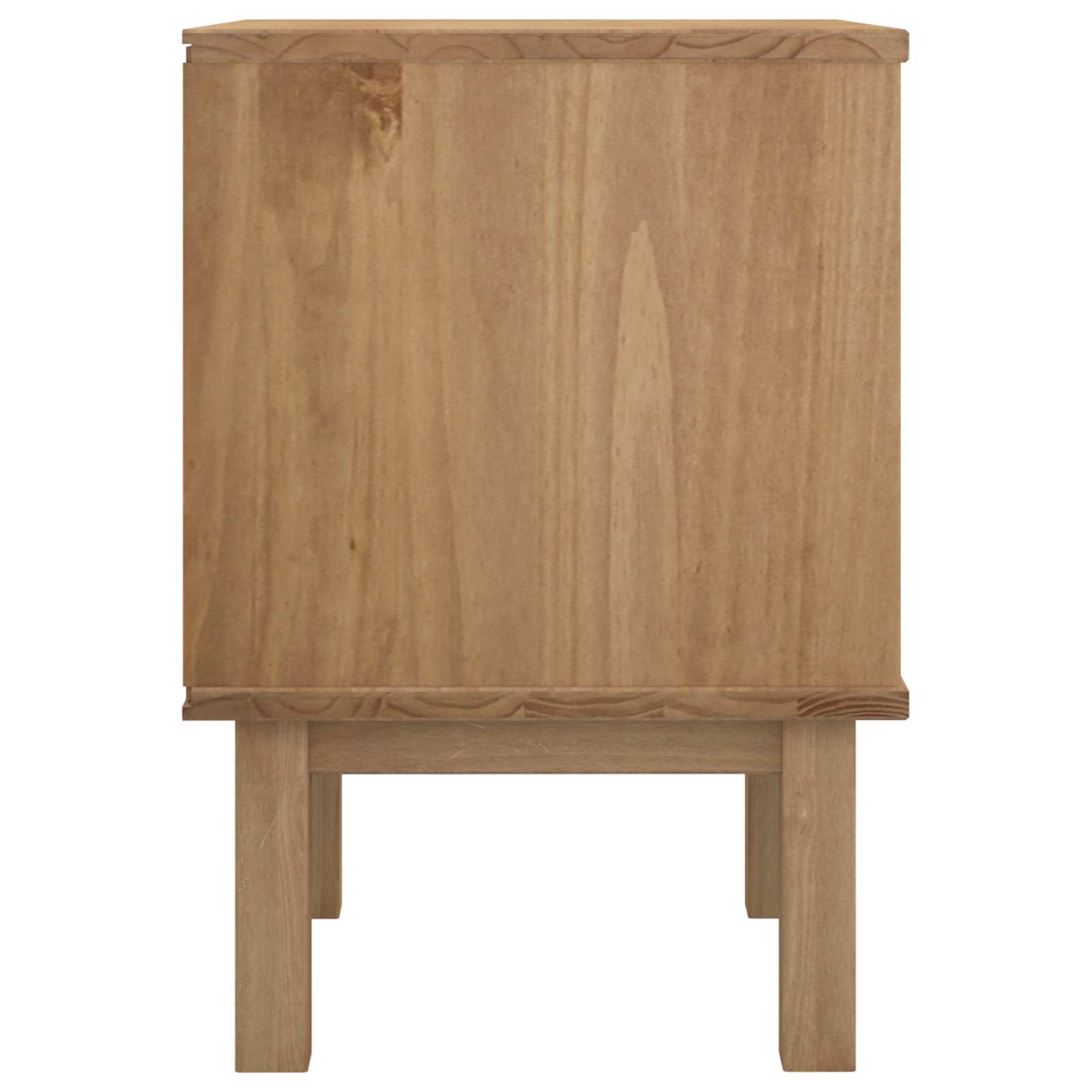Comodino OTTA Nero 45 x 39 x 57 cm Legno Massello di Pino | homemem39