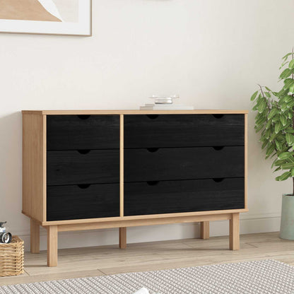 Mobile con Cassetti con cassetto OTTA Nero 111 x 43 x 73,5 cm | homemem39