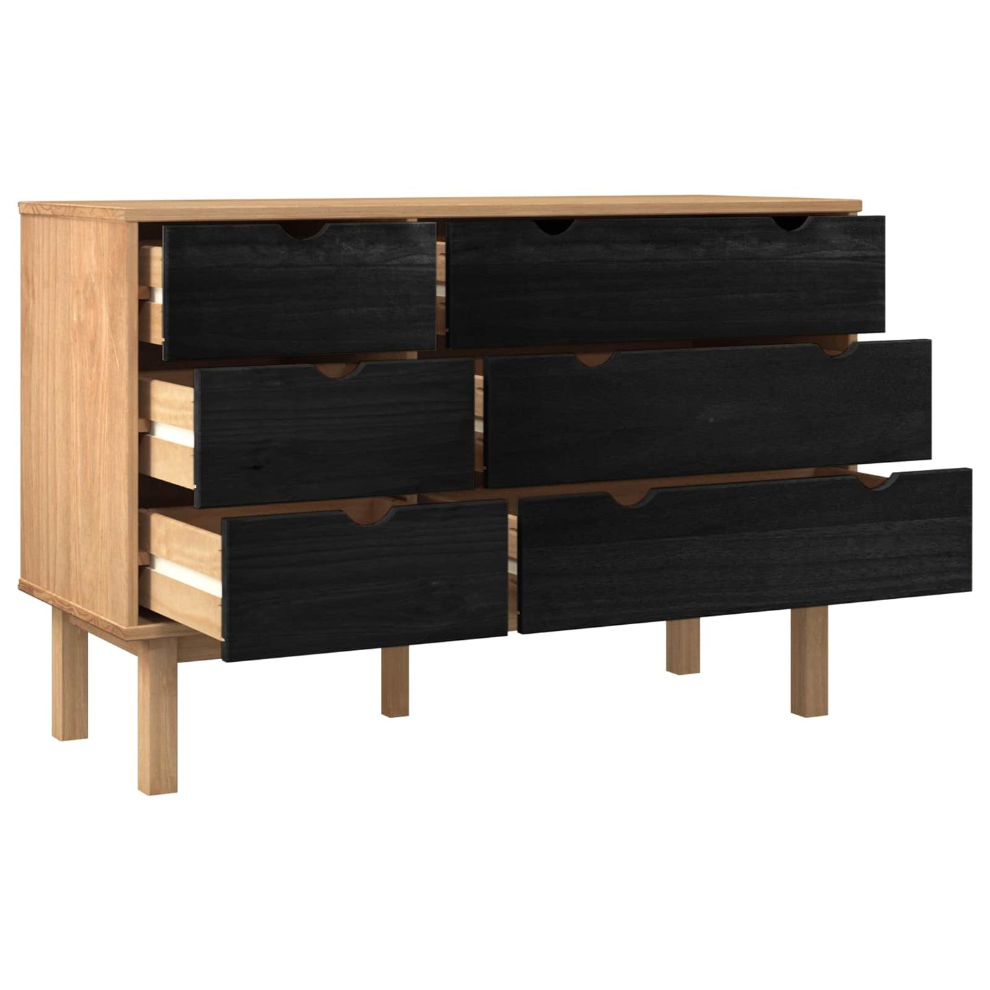Mobile con Cassetti con cassetto OTTA Nero 111 x 43 x 73,5 cm | homemem39