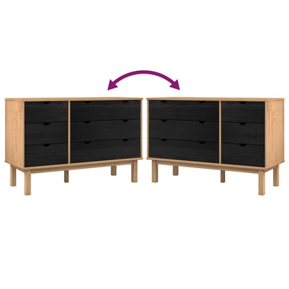 Mobile con Cassetti con cassetto OTTA Nero 111 x 43 x 73,5 cm | homemem39