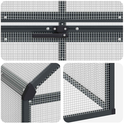 Gabbia per uccelli Antracite 181,5 x 110,5 x 173,5 cm | homemem39